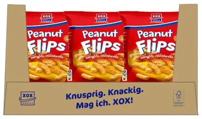 Produktbild von XOX Erdnussflips 24x40g