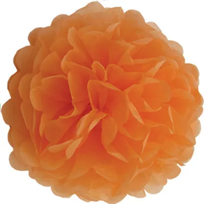 Produktbild von Pompon 35cm Papier 1 Stück Orange