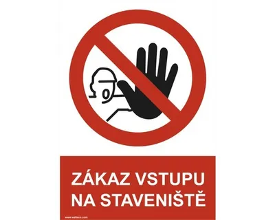 Obrázek produktu pro "Zákaz vstupu na staveniště" - 297x210 mm
