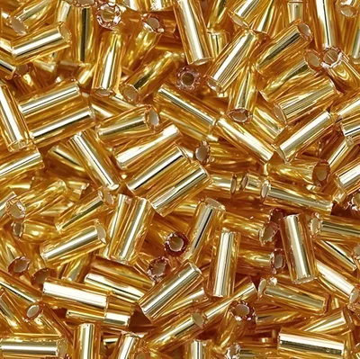 Image de KNORR prandell 216110533 Rocailles de Bohème "bâtonnets" 5 x 2 mm doré