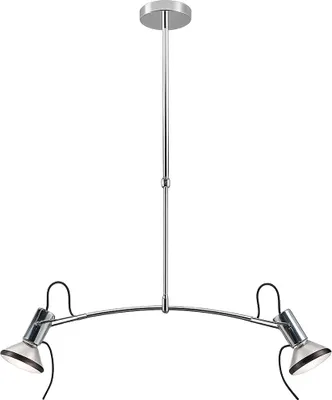 Image de Suspension 2xE27 Lampe suspendue Spots orientables Spot de plafond Spot moderne