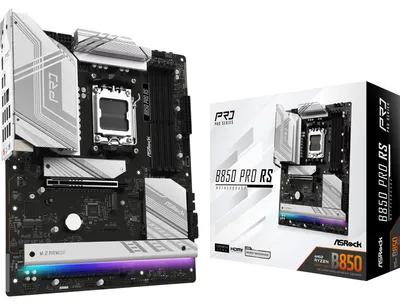 Zdjęcie produktu dla Asrock B850 Pro RS, AMD, Gniazdo AM5, AMD Ryzen 7000 Series, AMD Ryzen 8000 Series, AMD Ryzen 9000 Series, DDR5-SDRAM, 256 GB, DIMM