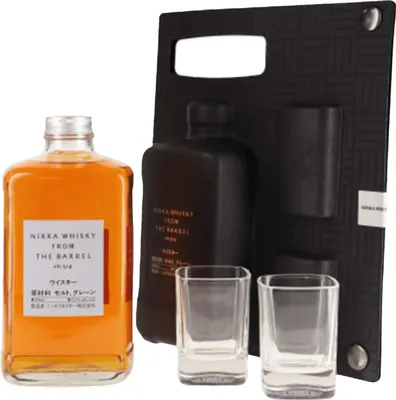 Produktbild von Nikka from the Barrel + Box + 2 Gläser + Ausgießer 500ml 51,4% Vol.