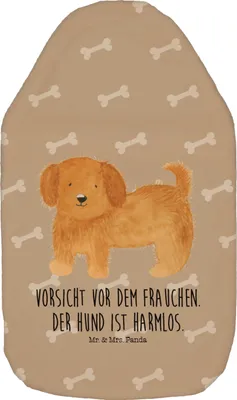 Produktbild von Mr. & Mrs. Panda Wärmekissen Hund Flauschig - Hundeglück - Geschenk, Wärmflasche, Hundeliebe, gummi, Hunde, wärmebeutel, Sprüche, Niedlich, Plüsch, Bettflasche