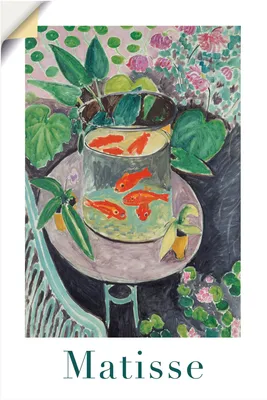 Produktbild von ARTland Wandbild, selbstklebend Die Goldfische. 1911 Größe: 80x120 cm