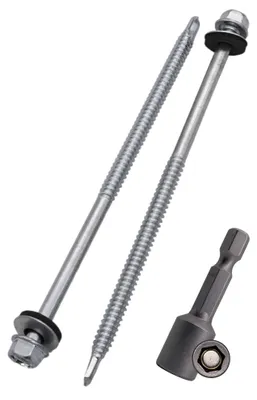 Immagine prodotto di Viti per tetti zincate - 50 pezzi - 6,3 x 140 mm