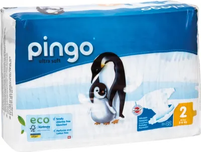 Immagine prodotto di Pannolini biologici mini 3-6 kg Penguin Pingo Swiss 42 pz