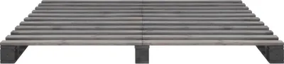 Immagine prodotto di Giroletto in Pallet Grigio Legno Massello di Pino 160x200 cm