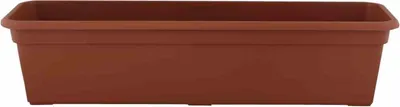 Produktbild von Balkonkasten 60 x 16,9 x 13,8 cm, terracotta Pflanzgefäß aus Kunststoff