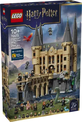 Produktbild von LEGO Harry Potter Schloss Hogwarts: Ostflügel Spielzeug - Miniatur Modellbausatz mit 13 Minifiguren & sammelbarem Patronus - DIY Deko - Geschenkidee für Mädchen, Jungen & Fans ab 10 Jahren - 76473