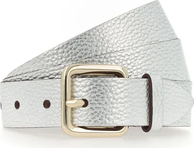 Produktbild von Vanzetti Leder Gürtel 30mm Metallic Belt W105 Silver Metallic silberfarben