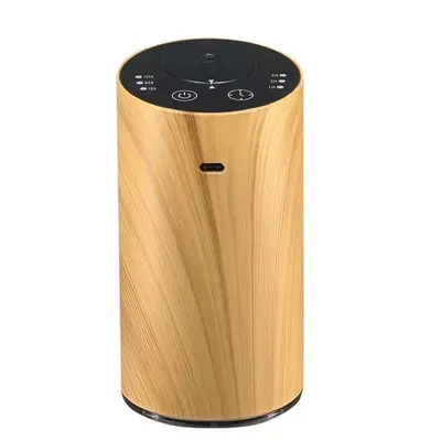 Produktbild von ZELURXX Tragbarer Aroma Diffusor USB-Aufladung, Touch-Steuerung, 3-Stufen-Timer, leiser Luftbefeuchter für Auto und Zuhause, helle Holzfarbe