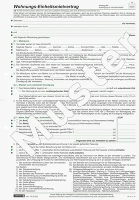 Produktbild von BRUNNEN Mietvertrag Einheitsmietvertrag 1025223