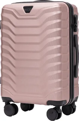 Produktbild von Wings PEAFOWL Handgepäckkoffer 20" Rose Gold, ABS+, 4 Rollen, Schloss