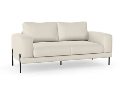 A studio shot of a sofa on a white background.