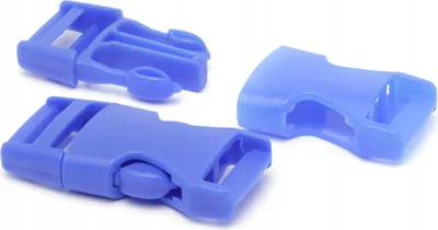 Produktbild von 10 Stück Kunststoffschnallen, 20 mm, Kornblumenblau