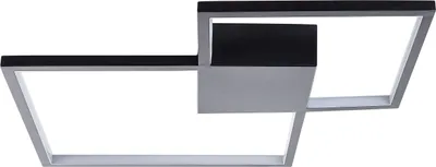Produktbild von BELIANI Deckenleuchte Schwarz Aluminium / Kunststoff für Wohnzimmer für Salon für Flur für Schlafzimmer