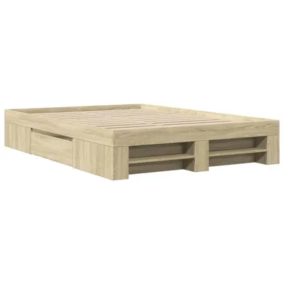 Produktbild von Bettgestell ohne Matratze Sonoma-Eiche 120x190 cm Holzwerkstoff