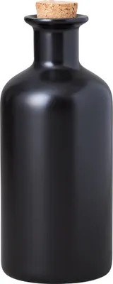 Produktbild von EPICURIOUS Vorratsflasche Schwarz, mit Verschlusskorken, Porzellan, in Geschenkbox