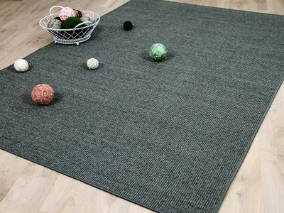 Produktbild von Sisal Natur Teppich Dekowe Grau Blau Mix, Größe:300x400 cm