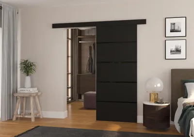 Obrázek produktu pro Posuvné dveře 96 cm NADRIX - černé