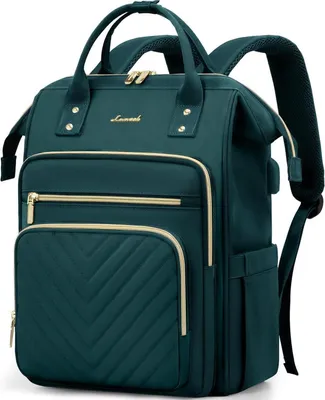Immagine prodotto di Zaino signore 17,3 pollici laptop scuola zaino ragazze impermeabile viaggio zaino elegante daypacks lavoro borsa università ufficio verde scuro