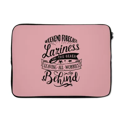 Produktbild von MuchoWow® Laptop Hülle 14 ZollSommer - Zitat - Rosa Laptoptasche - Laptoptasche - Stoßsicher - Schutzhaube
