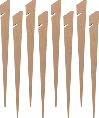 Produktbild von Zeltheringe Holz 40 cm 8 Stück Heringe für Sandboden Camping Zelt Vorzelt Abspannheringe Holzhering wetterfest ideal für Strand und weiche Böden