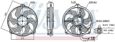 Image de NISSENS 850073 Ventilateur de radiateur gauche, droite