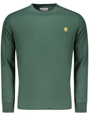 Produktbild von Grünes Herren Langarmshirt mit Stickerei & Rundhals – Elegant & Stilvoll