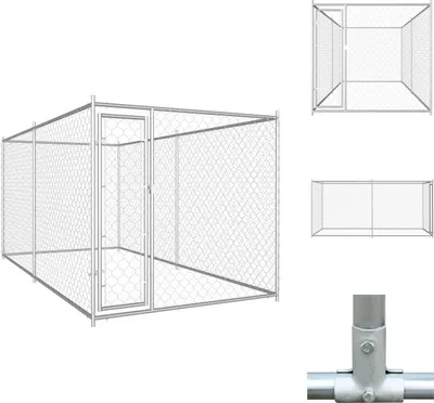 Obrázek produktu pro vidaXL Venkovní bouda pro psy 382x192x185 cm - Boudy a výběhy pro psy