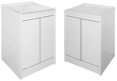 Immagine prodotto di Mobile lavatoio 60x50x84 cm in resina e PVC con piano per lavaggio richiudibile Avant