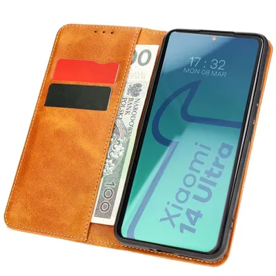 Produktbild von Bizon Case Pocket Pro Xiaomi 14 Ultra braun