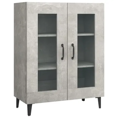 Obrázek produktu pro vidaXL Příborník betonový šedý 69,5x34x90 cm odvozený výrobek ze dřeva