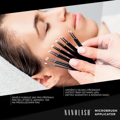 Obrázek produktu pro Nanolash přesné mikroaplikátory bez vláken na řasy 2 mm, 100 kusů