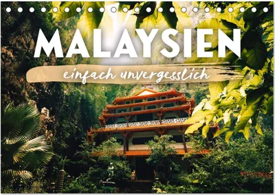 Produktbild von Malaysien - einfach unvergesslich (Tischkalender 2025 DIN A5 quer), CALVENDO Monatskalender