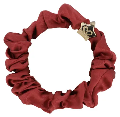Obrázek produktu pro By Eloise London Gold Star Silk Scrunchie Persimmon