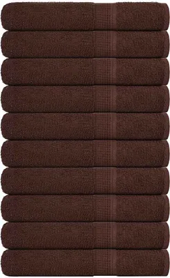Obrázek produktu pro Ručníky FROGN 10 ks hnědé 100x200 cm 360 g/m²