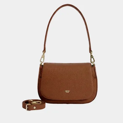 Produktbild von Umhängetasche HANNA Flap Bag S braun Damen - Leder
