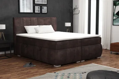 Produktbild von Boxspringbett Schlafzimmerbett VINCENZA 200x200cm in Stoff Preston