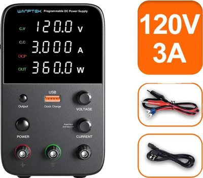 Obrázek produktu pro Napájecí zdroj, nastavitelná regulace napětí, digitální displej, WPS1203H