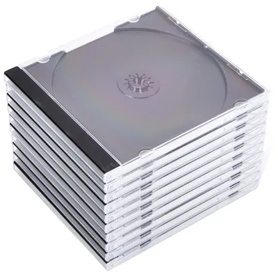 Produktbild von Hama CD Jewel Case Standard, Pack 10, 1 Disks, Transparent, 143 mm, 127 mm, 100 mm, 628 g