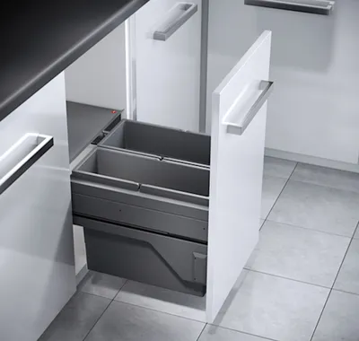 Produktbild von HAILO 3610811 CARGO mit 38 Liter Volumen für 45 cm Schrankbreite / Abfalltrennsystem