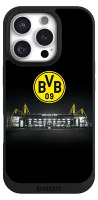 Produktbild von NIVOCASE Handyhülle für Apple iPhone 16 Pro  Hülle NIVOpure Case Schwarz BVB Borussia Dortmund Stadion