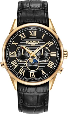 Produktbild von Herrenuhr ROAMER 513821 48 85 05 klassisch schwarz