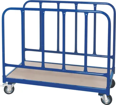 Produktbild von Rungenwagen mit 2 Seitenteilen, 4 Lenkrollen/ 2 mit Bremse, Ladefl. 1000x500 mm