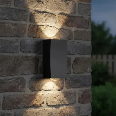 Productafbeelding van Design wandlamp Dewei antraciet, AI-gegenereerde afbeelding