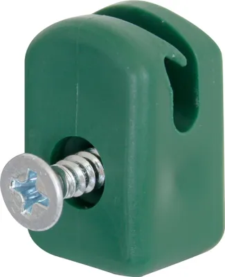 Image de Alberts 855550 Support de fil de tension avec vis, plastique, vert, set de 50 pièces