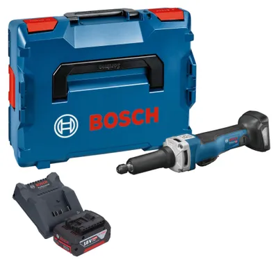 Immagine prodotto di Bosch GGS 18V-23 PLC Smerigliatrice diritta professionale a batteria 18 V brushless + 1x batteria ricaricabile 4,0 Ah + caricabatterie + L-Boxx
