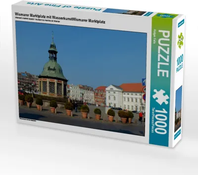 Produktbild von Calvendo Wismarer Marktplatz mit WasserkunstWismarer Marktplatz 1000 Teile Puzzle quer 640x480mm, Felix Holger; 7302100